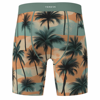 Palm Tree - Breathable Mesh Boxer Brief 7"